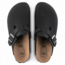 BIRKENSTOCK Calzado Boston Versión Vegana Birko-flor Nubuck Black