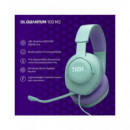 JBL Micro Auricular Casco Gaming para PC,PS4,XBOX One,switch Quantum 100 M2 Cyan,cable,jack 3.5M