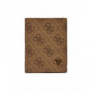 Mito Trifold Crd Cs W Coin Pkt Beige/bro  GUESS