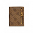 Mito Trifold Crd Cs W Coin Pkt Beige/bro  GUESS