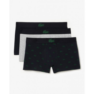 Tripack Boxer Abimes/vert-argent Chine  LACOSTE