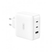 XO Adaptador Corriente 2XTIPO C+1XUSB a 100W CE14 Blanco