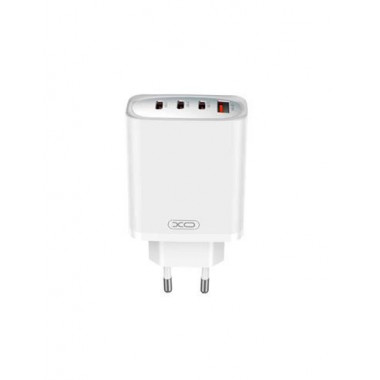 XO Adaptador Corriente 3X USB C+1XUSB a 65W CE23 Blanco