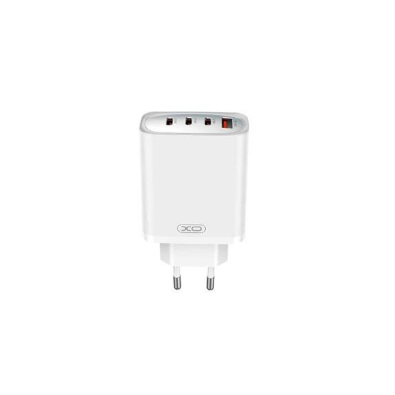 XO Adaptador Corriente 3X USB C+1XUSB a 65W CE23 Blanco