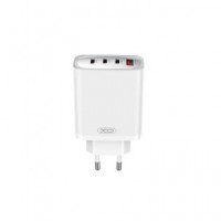 XO Adaptador Corriente 3X USB C+1XUSB a 65W CE23 Blanco