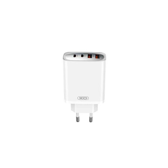 XO Adaptador Corriente 2X USB C+2XUSB a 45W CE22 Blanco