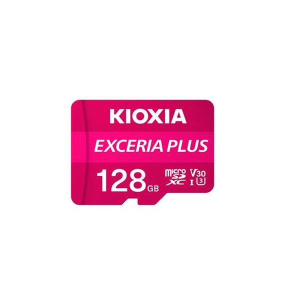 KIOXIA Tarjeta Memoria MicsoSDXC UHS-1 128GB V30 U3-4K con Adaptador SD