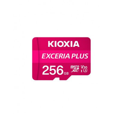 KIOXIA Tarjeta Memoria MicsoSDXC UHS-1 256GB V30 U3-4K con Adaptador SD