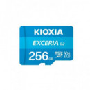 KIOXIA Tarjeta Memoria MicroSDHC UHS-I V3 256GB Class 10 4K  EXCERIA G2