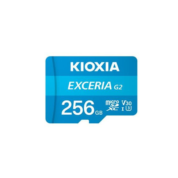 KIOXIA Tarjeta Memoria MicroSDHC UHS-I V3 256GB Class 10 4K  EXCERIA G2