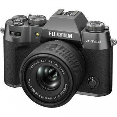 FUJIFILM Camara X-T50 +15-45MM F3.5 - 5.6 Ois Plata