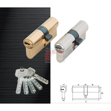 Cilindro Seguridad 40 -40 Laton - Modelo 30