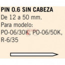 Clavo Pins 6/12 Sin Cabeza - Dimensión 0.6 X 12 Mm