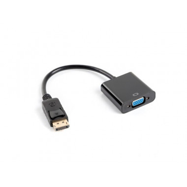 LANBERG AD-0002-BK Adaptador de Cable de Vídeo 0,2 M Displayport VGA Negro