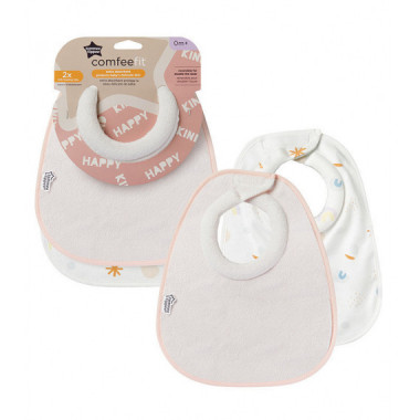 Set 2 Baberos para la Lactancia Rosa  TOMMEE TIPPEE