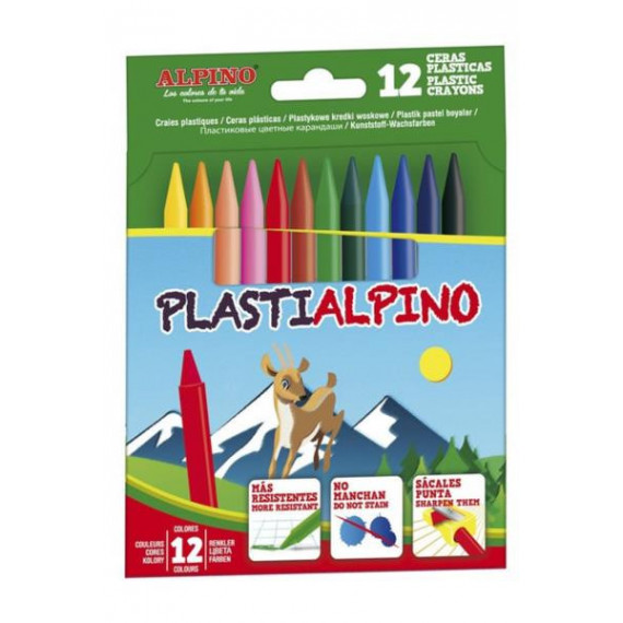 CERA ALPINO ESTUCHE 12 COLORES