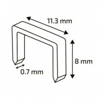 Caja de Grapas PAMACON 8 Mm