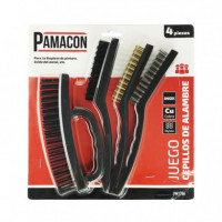 Juego Cepillo Alambre PAMACON 4 Pcs