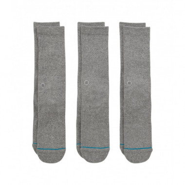 Pack de 3 Calcetines STANCE Icon Crew Heather Grey