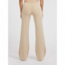 GUESS Pantalones Beige W3YB38-F05O