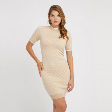 GUESS Vestido Beige W3YK39-F05O