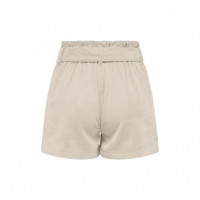 ONLY Short de Pinzas con Lazada 15310845-ONLARIS-BIRCH