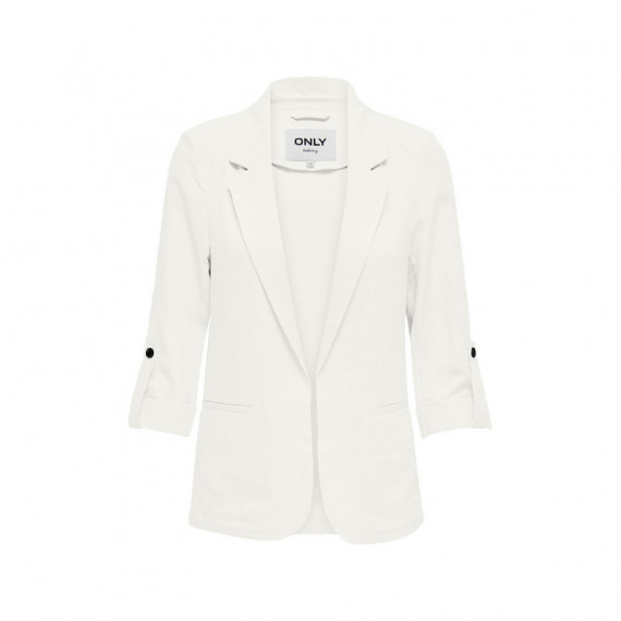 ONLY Blazer de Lino con Solapas 15312199-ONLCARO-CLOUD Dancer