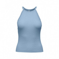 ONLY Top con Cuello Halter 15317710-ONLGEMMA-CASHMERE Blue