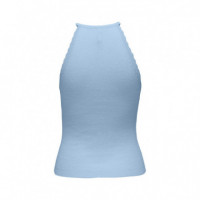 ONLY Top con Cuello Halter 15317710-ONLGEMMA-CASHMERE Blue