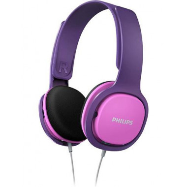 PHILIPS Auricular de Casco para Niños 85DB Maximo Morado Rosa SHK2000PK