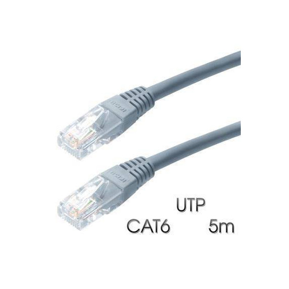 Cable de Red RJ45 Utp Cat 6 5MTRS Gris CR0744  CROMAD