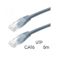 Cable de Red RJ45 Utp Cat 6 5MTRS Gris CR0744  CROMAD