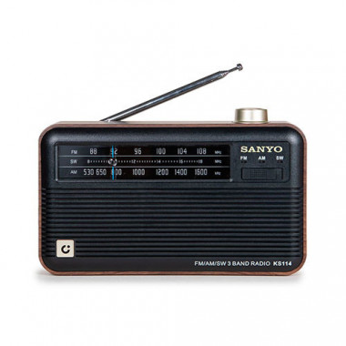 Radio Portátil Am/fm Recargable SANYO KS114