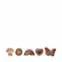 Pack de 5 Accesorios Rainbow Elvtd Festival  CROCS