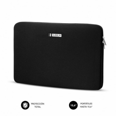 SUBBLIM Funda Ordenador Business Laptop Sleeve Neoprene V2 15? Black