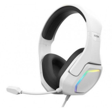 Krom Auriculares con Micro Kopa 7.1 Blancos Diadema Ajustable/usb  KROM GAMING