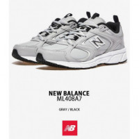 Playeras NEW BALANCE 408 Grises