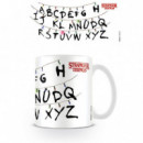 Taza Desayuno Stranger Things Abecedario