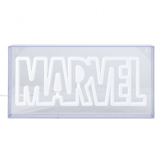 Lampara Pared Marvel Logo Estilo Neon