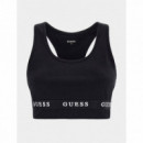 GUESS Athleisure Camiseta Negra V2YP12 KABR0-JBLK