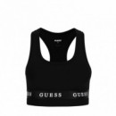 GUESS Athleisure Camiseta Negra V2YP12 KABR0-JBLK