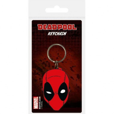 Llavero de goma cabeza Deadpool Marvel