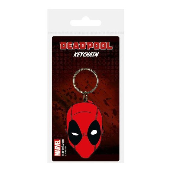 Llavero de Goma Cabeza Deadpool Marvel  PYRAMID