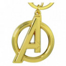 Llavero Metálico Logo Vengadores Dorado Marvel  MONOGRAM INTERNATIONAL INC