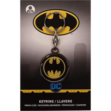 Llavero Metálico Simbolo Batman Circular Dc  SD TOYS MERCHANDISING