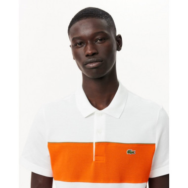 Polo Blanc/bouee  LACOSTE