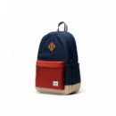 Mochila HERSCHEL Heritage™ Backpack 24L Black Iris Red Ochre Twill