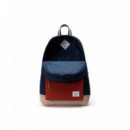 Mochila HERSCHEL Heritage™ Backpack 24L Black Iris Red Ochre Twill