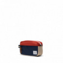 Neceseres Neceser HERSCHEL Chapter Small Travel Kit Black Iris Red Ochre Twill