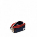 Neceseres Neceser HERSCHEL Chapter Small Travel Kit Black Iris Red Ochre Twill